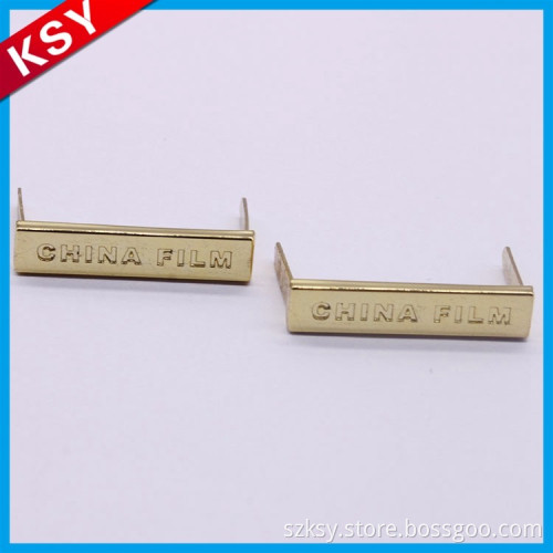 Hot Sale Fine Workmanship Metal Leather Logo Embossed Sticker Main Labels For Clothing